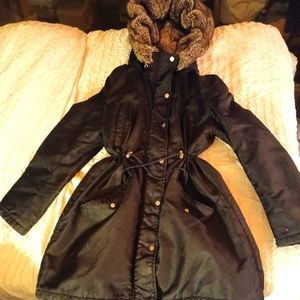 Women's black winter coat